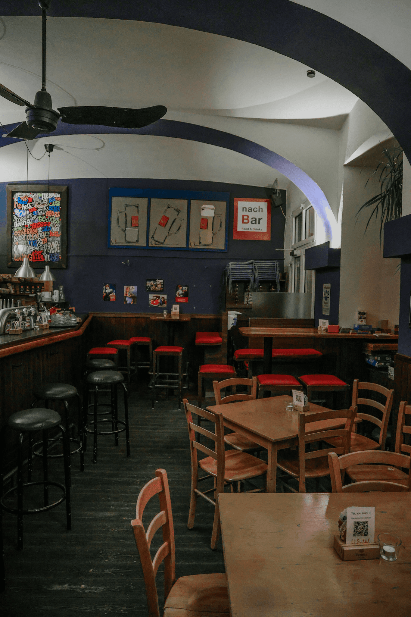 The bar area